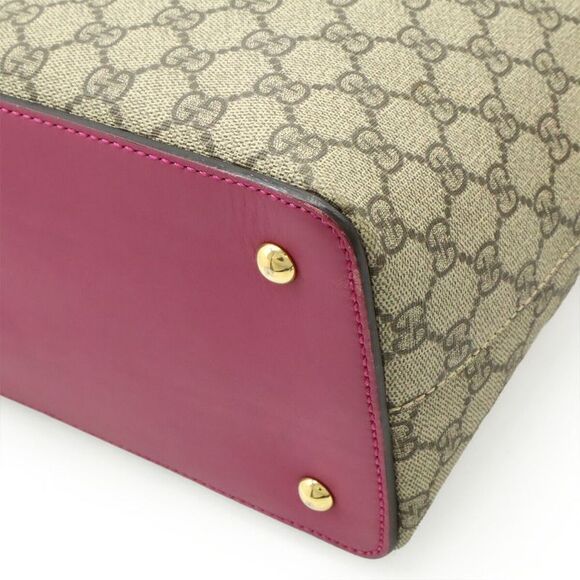 Gucci GG Supreme Tote Bag Leather PVC 2WAY - Picture 3 of 9